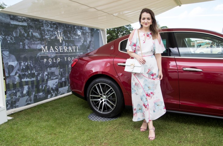Maserati Royal Charity Polo Trophy 2017 at Beaufort Polo Club Downfarm House Westonbirt Tetbury Gloucestershire UK. Andreea Panciuc