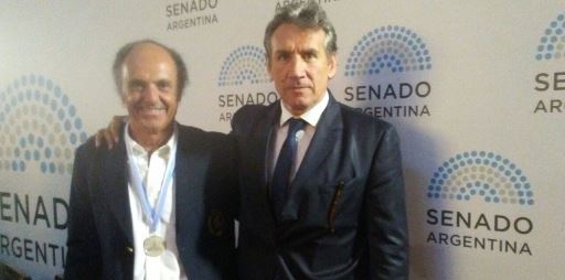 Ernesto Trotz was distinguished by the Sports Commission of the Senate of the Nation.